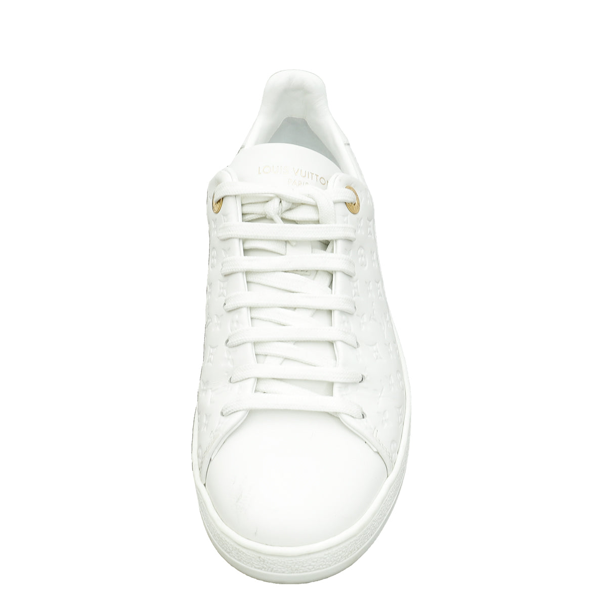 Louis Vuitton White Monogram Frontrow Sneaker 38