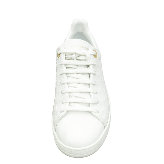 Louis Vuitton White Monogram Frontrow Sneaker 38