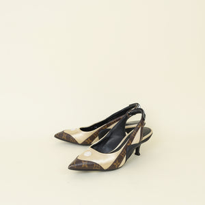 Louis Vuitton Tricolor Archlight Slingback Pump 38