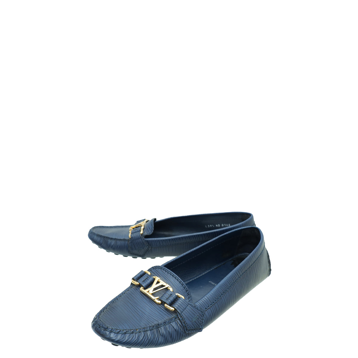 Louis Vuitton Navy Blue Oxford Loafer 39.5-Louis Vuitton-THE CLOSET