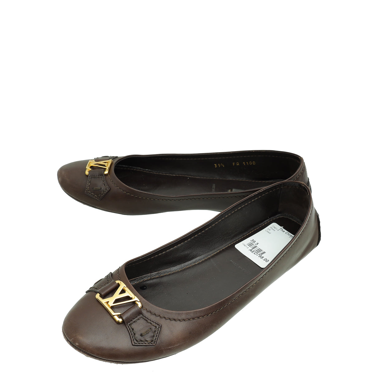 Louis Vuitton Brown Oxford Ballerina Flat 39.5-Louis Vuitton-THE CLOSET