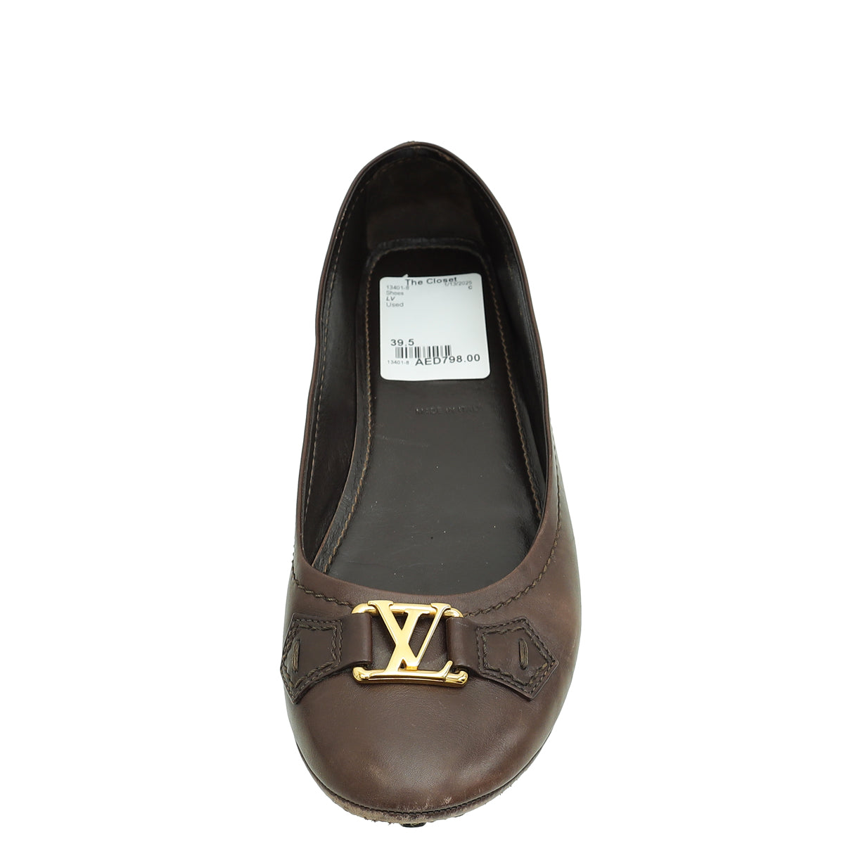 Louis Vuitton Brown Oxford Ballerina Flat 39.5-Louis Vuitton-THE CLOSET