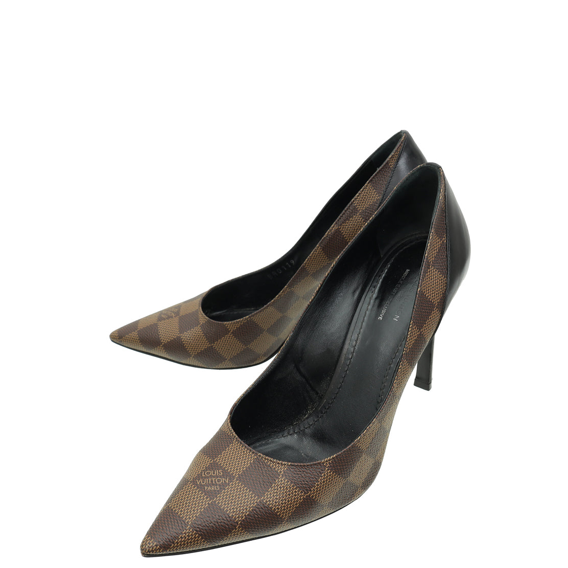 Louis Vuitton Damier Ebene Black Middle East Exclusive Cherie Pumps 39.5-Louis Vuitton-THE CLOSET