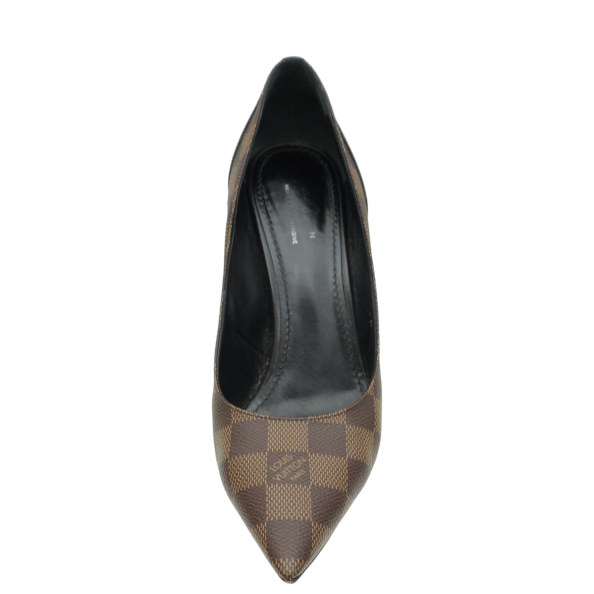 Louis Vuitton Damier Ebene Black Middle East Exclusive Cherie Pumps 39.5-Louis Vuitton-THE CLOSET