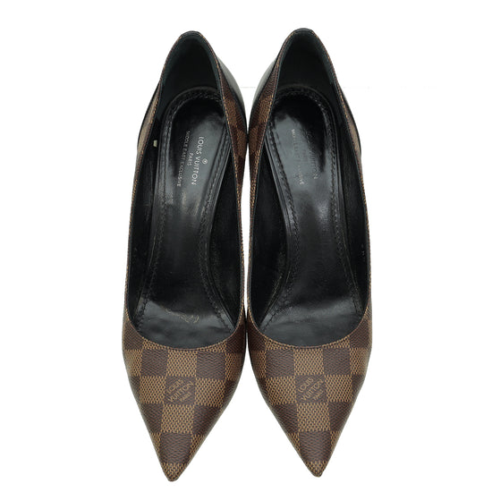 Louis Vuitton Damier Ebene Black Middle East Exclusive Cherie Pumps 39.5