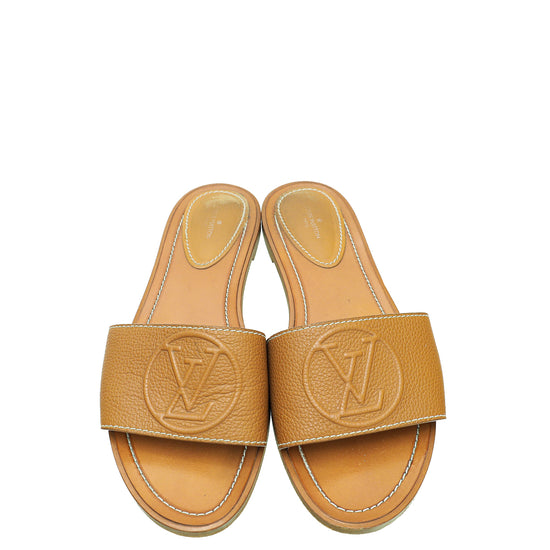 Louis Vuitton, Shoes, Louis Vuitton Lock It Flat Mule Size 39 Shoe Bags  Included