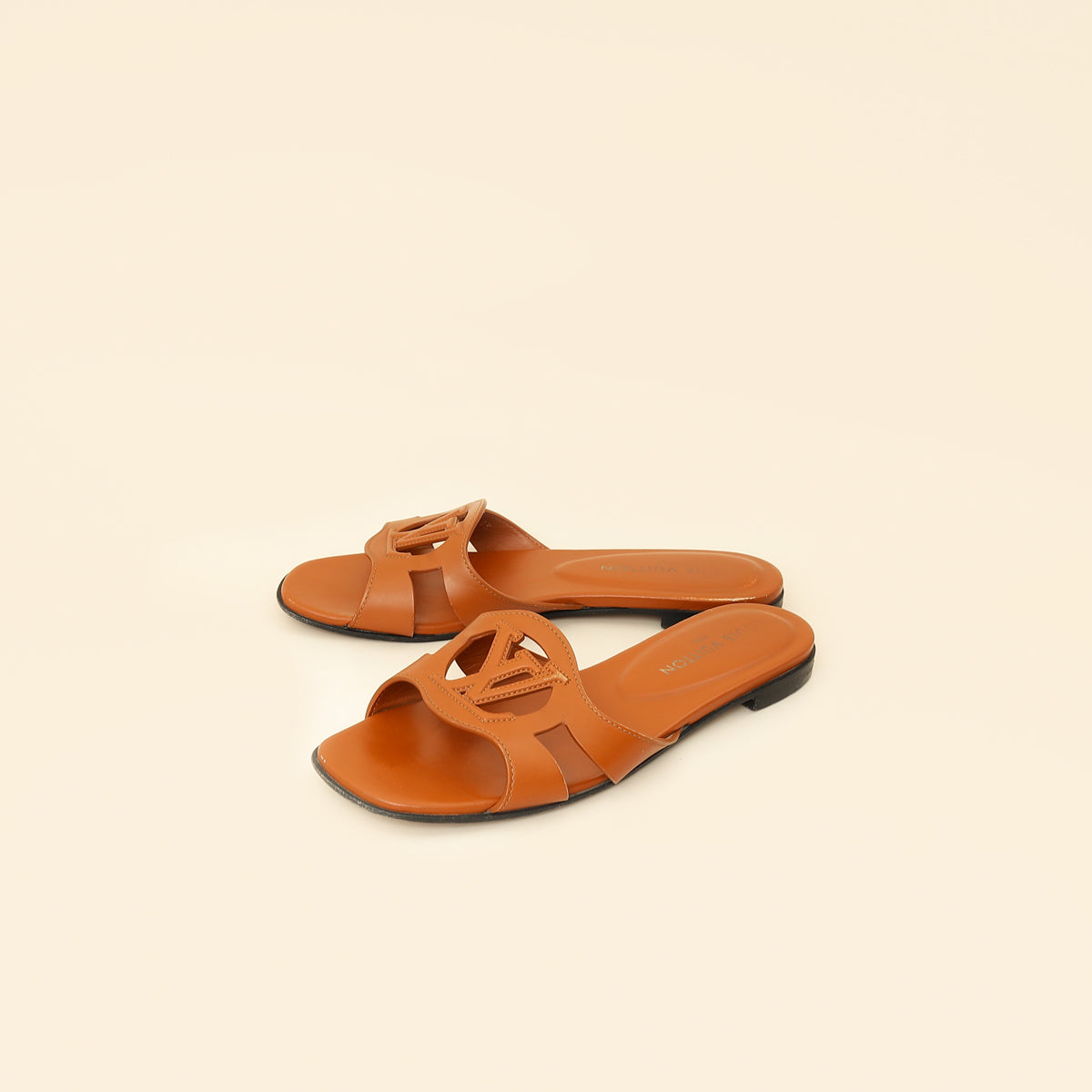 Louis Vuitton Brown Isola Flat Mules 39.5-Louis Vuitton-THE CLOSET