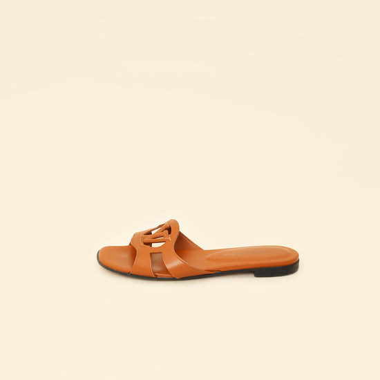 Louis Vuitton Brown Isola Flat Mules 39.5-Louis Vuitton-THE CLOSET