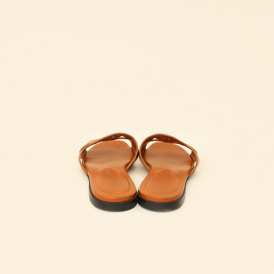 Louis Vuitton Brown Isola Flat Mules 39.5-Louis Vuitton-THE CLOSET
