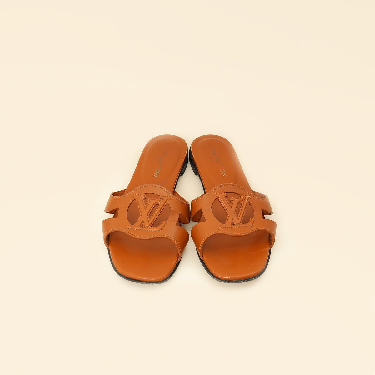 Louis Vuitton Brown Isola Flat Mules 39.5-Louis Vuitton-THE CLOSET