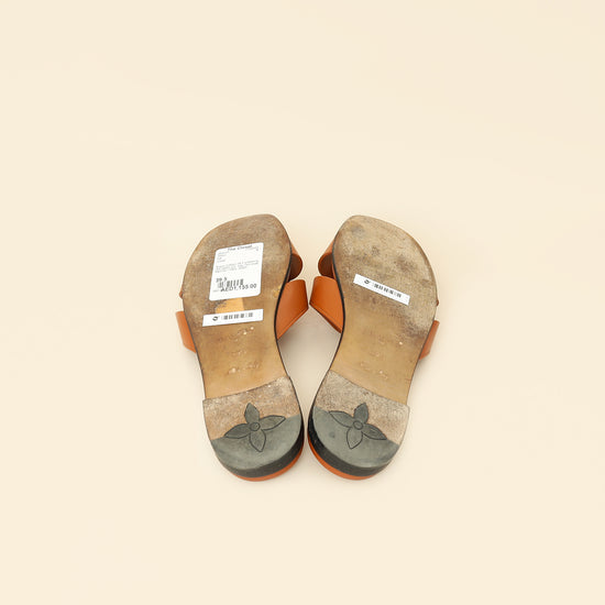 Louis Vuitton Brown Isola Flat Mules 39.5-Louis Vuitton-THE CLOSET