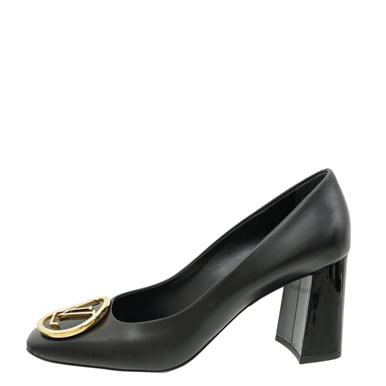 Load image into Gallery viewer, Louis Vuitton Black Madeleine Pump 39.5
