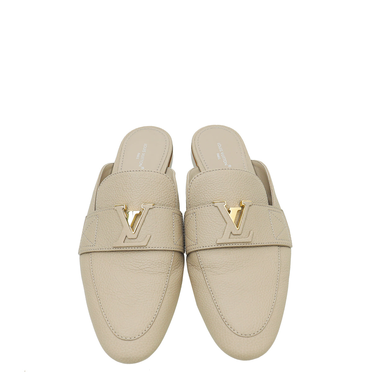 Louis Vuitton Glat Grey Capri Open Back Loafer 39
