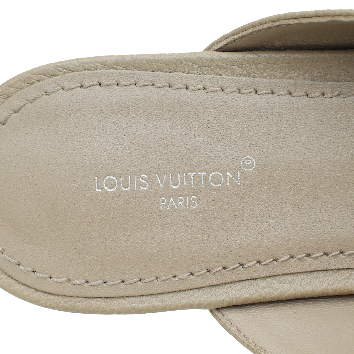 Louis Vuitton Glat Grey Capri Open Back Loafer 39