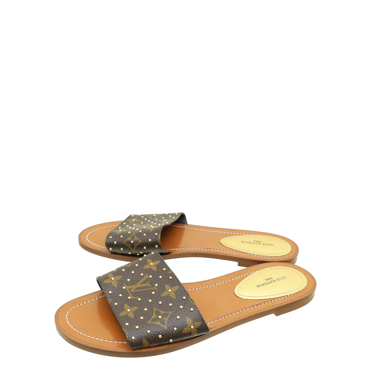 Louis Vuitton Monogram Slide Sandal 39-Louis Vuitton-THE CLOSET