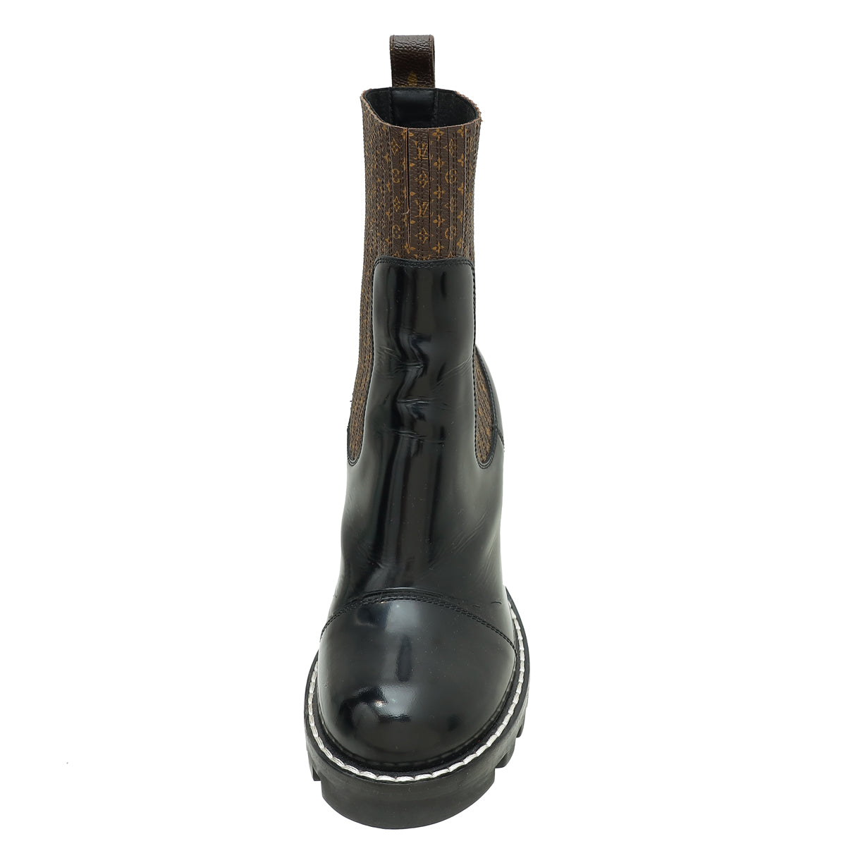 Louis Vuitton Monogram Black Nano Ankle Star Trail Boots 39-Louis Vuitton-THE CLOSET