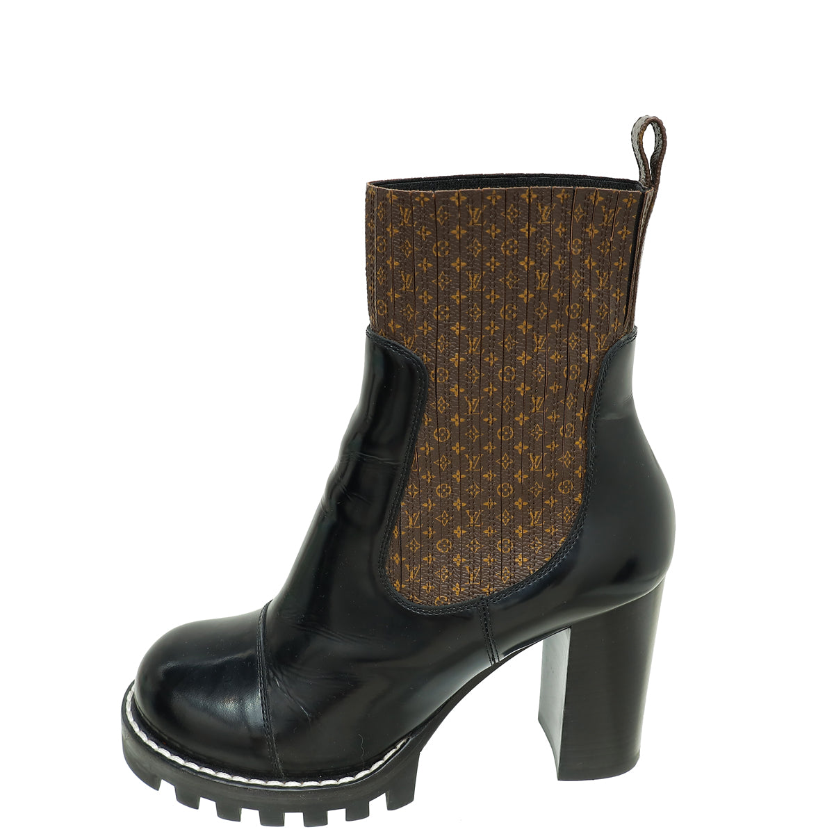 Louis Vuitton Monogram Black Nano Ankle Star Trail Boots 39 – THE
