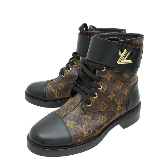 Louis Vuitton Bicolor Monogram Wonderland Flat Ranger Boot 39