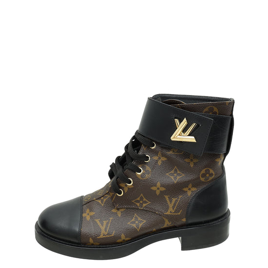 Louis Vuitton Bicolor Monogram Wonderland Flat Ranger Boot 39