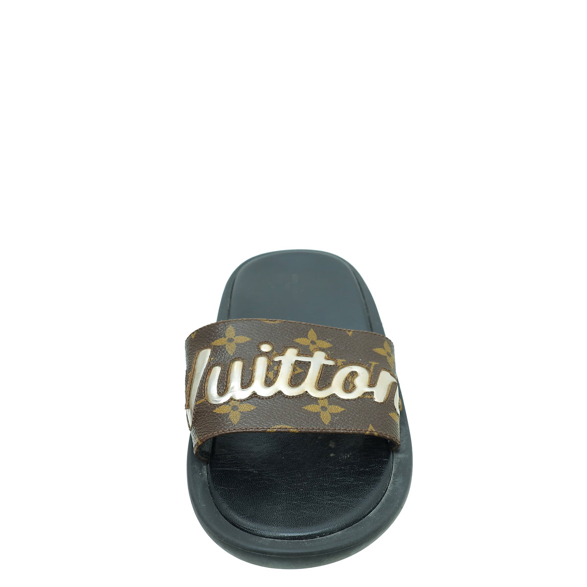 Louis Vuitton Monogram Logo Sunbath Slide Sandals 39-Louis Vuitton-THE CLOSET