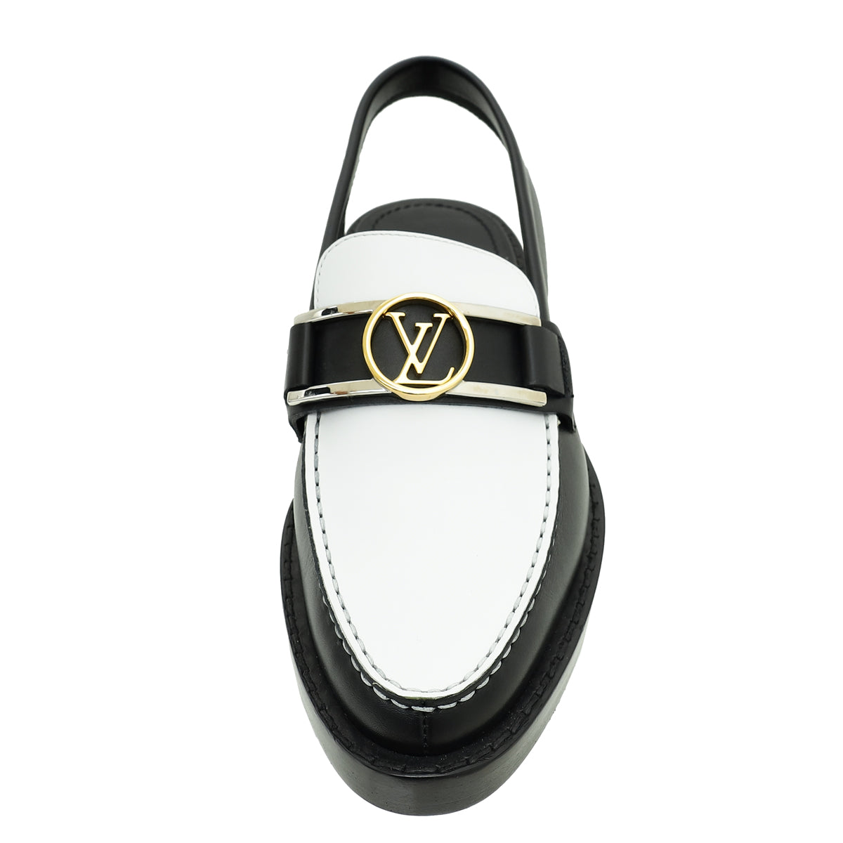 Louis Vuitton Bicolor Academy Slingback Flat Loafer 39-Louis Vuitton-THE CLOSET
