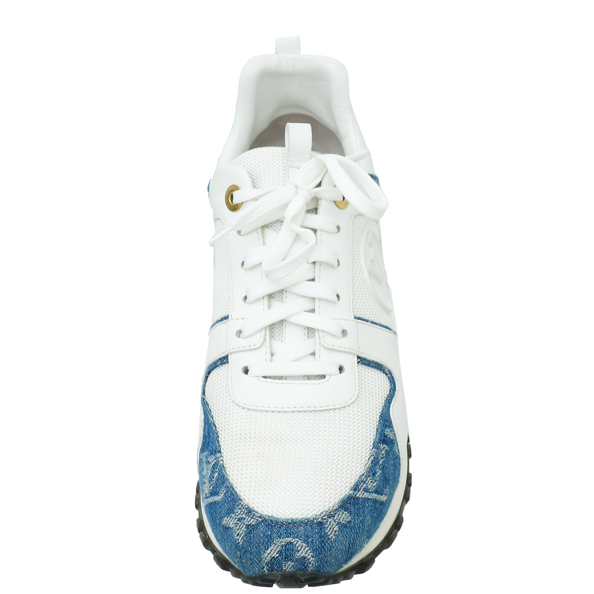Louis Vuitton Monogram Denim Bicolor Run Away Sneaker 39-Louis Vuitton-THE CLOSET