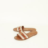 Louis Vuitton Bicolor Lock It Flat Mules 39