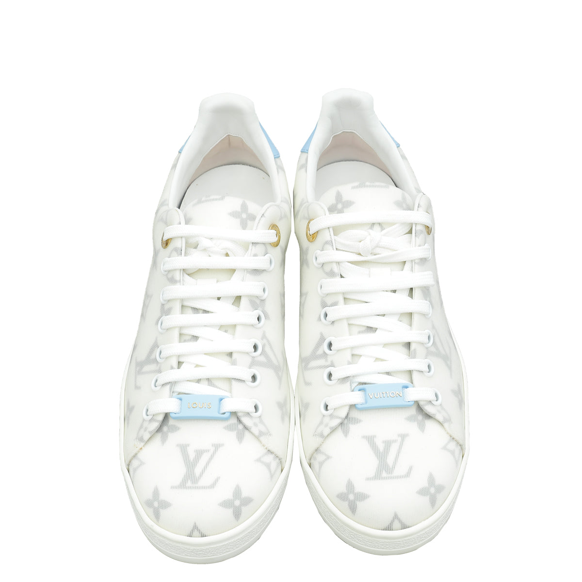 Louis Vuitton Bicolor Monogram Mesh Frontrow Sneaker 39