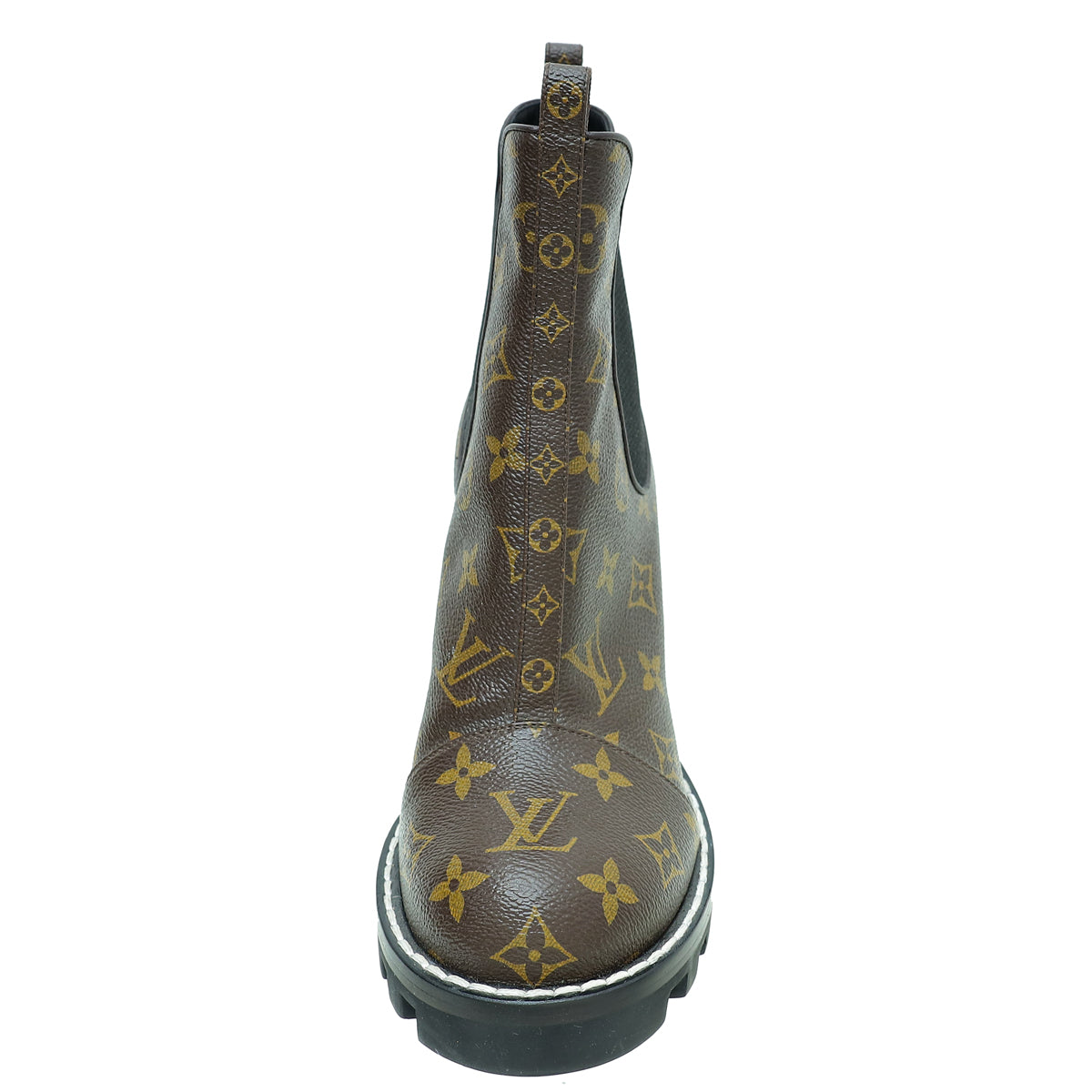 Louis Vuitton Monogram Beaubourg Ankle Boots 39-Louis Vuitton-THE CLOSET