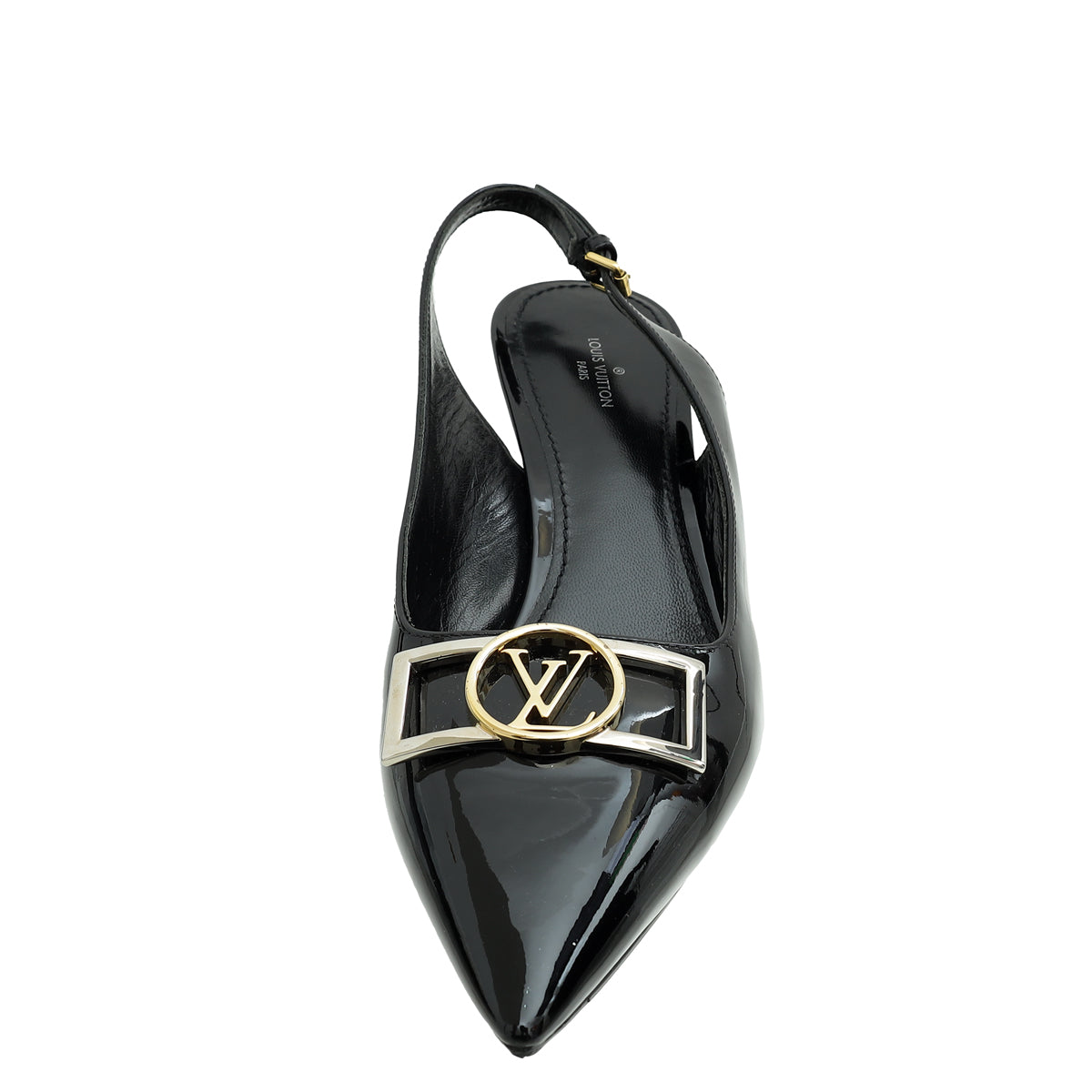 Louis Vuitton Black Insider Slingback Pump 39-Louis Vuitton-THE CLOSET