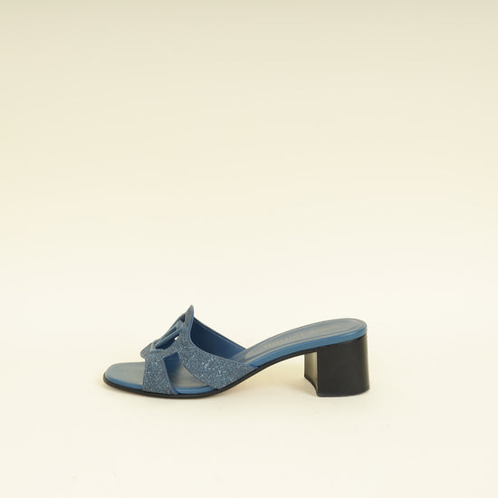Louis Vuitton Dark Blue Isola Denim Effect Mules 40