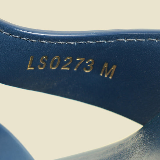 Louis Vuitton Dark Blue Isola Denim Effect Mules 40