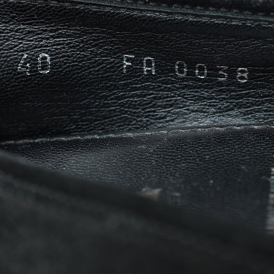 Louis Vuitton Black Suede Monte Carlo Moccasin Loafers 40