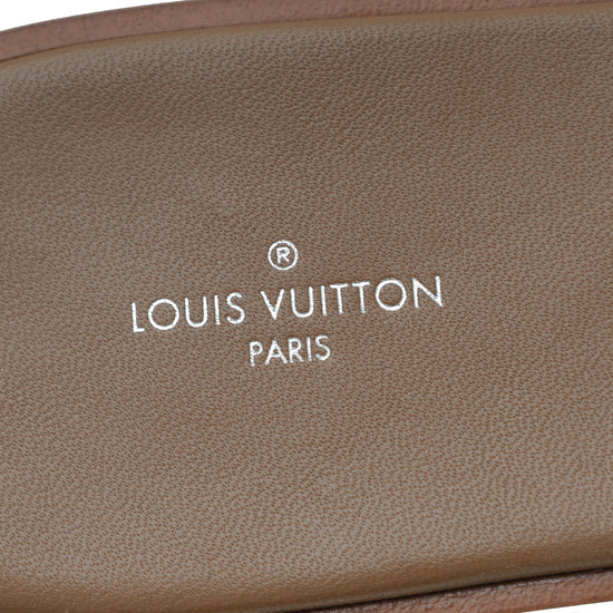 Louis Vuitton Bicolor Mink Fur Lock It Flat Mule 40