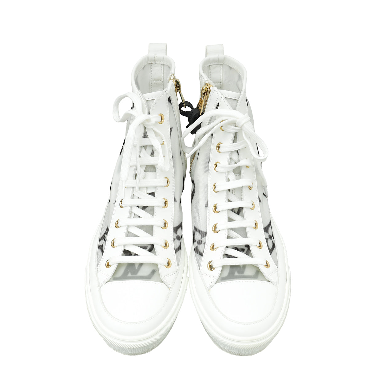 Louis Vuitton Monogram Mesh Stellar High Top Sneakers 40