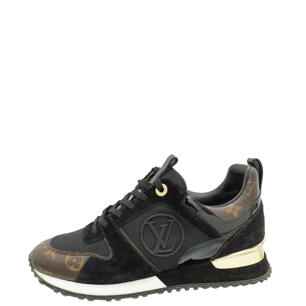 Louis Vuitton Monogram Black Run Away Sneaker 40-Louis Vuitton-THE CLOSET