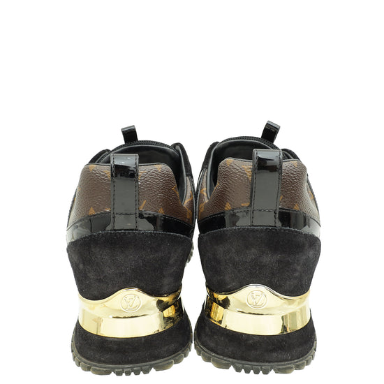 Louis Vuitton Monogram Black Run Away Sneaker 40-Louis Vuitton-THE CLOSET