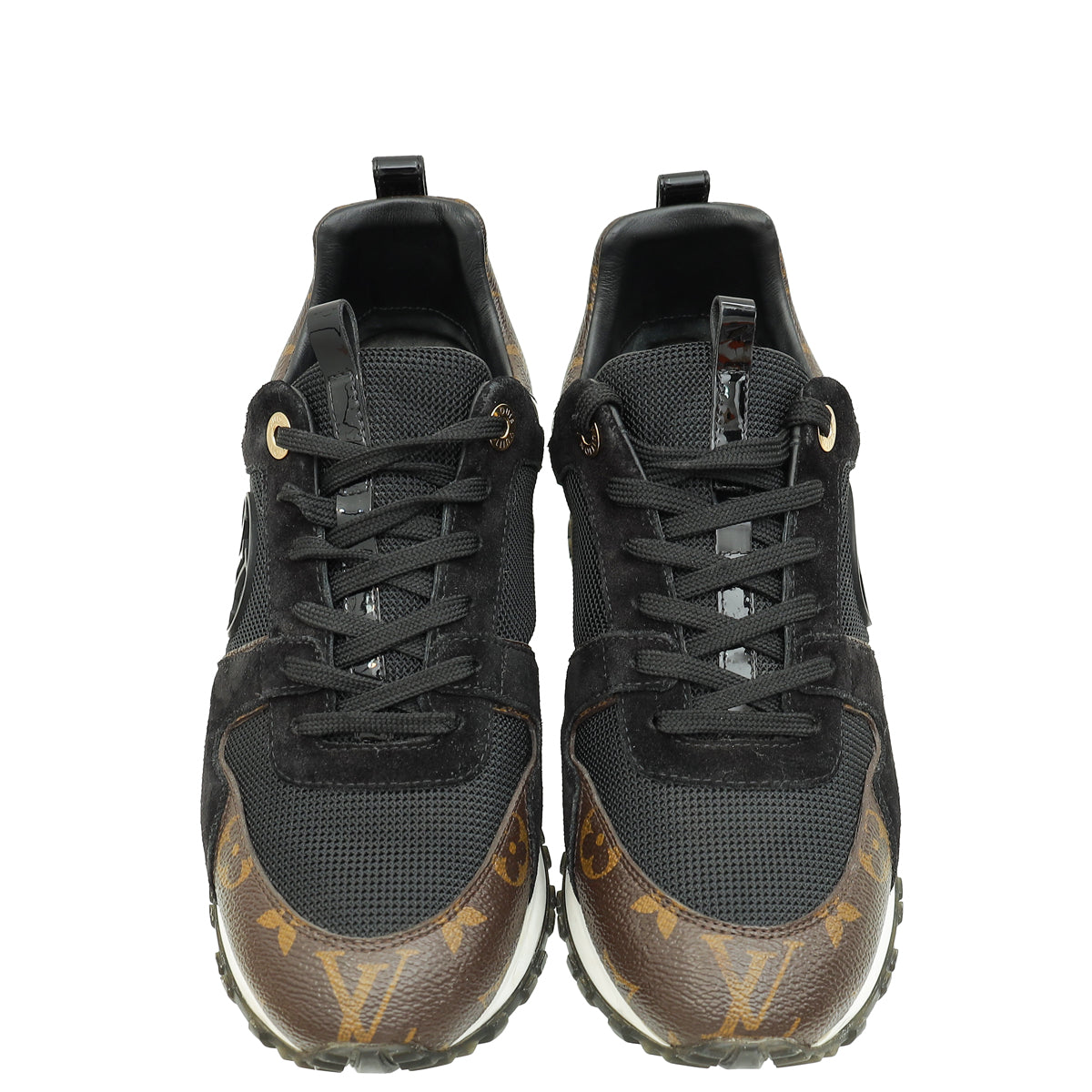 Louis Vuitton Monogram Black Run Away Sneaker 40-Louis Vuitton-THE CLOSET