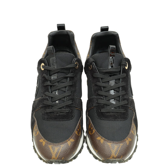 Louis Vuitton Monogram Black Run Away Sneaker 40-Louis Vuitton-THE CLOSET