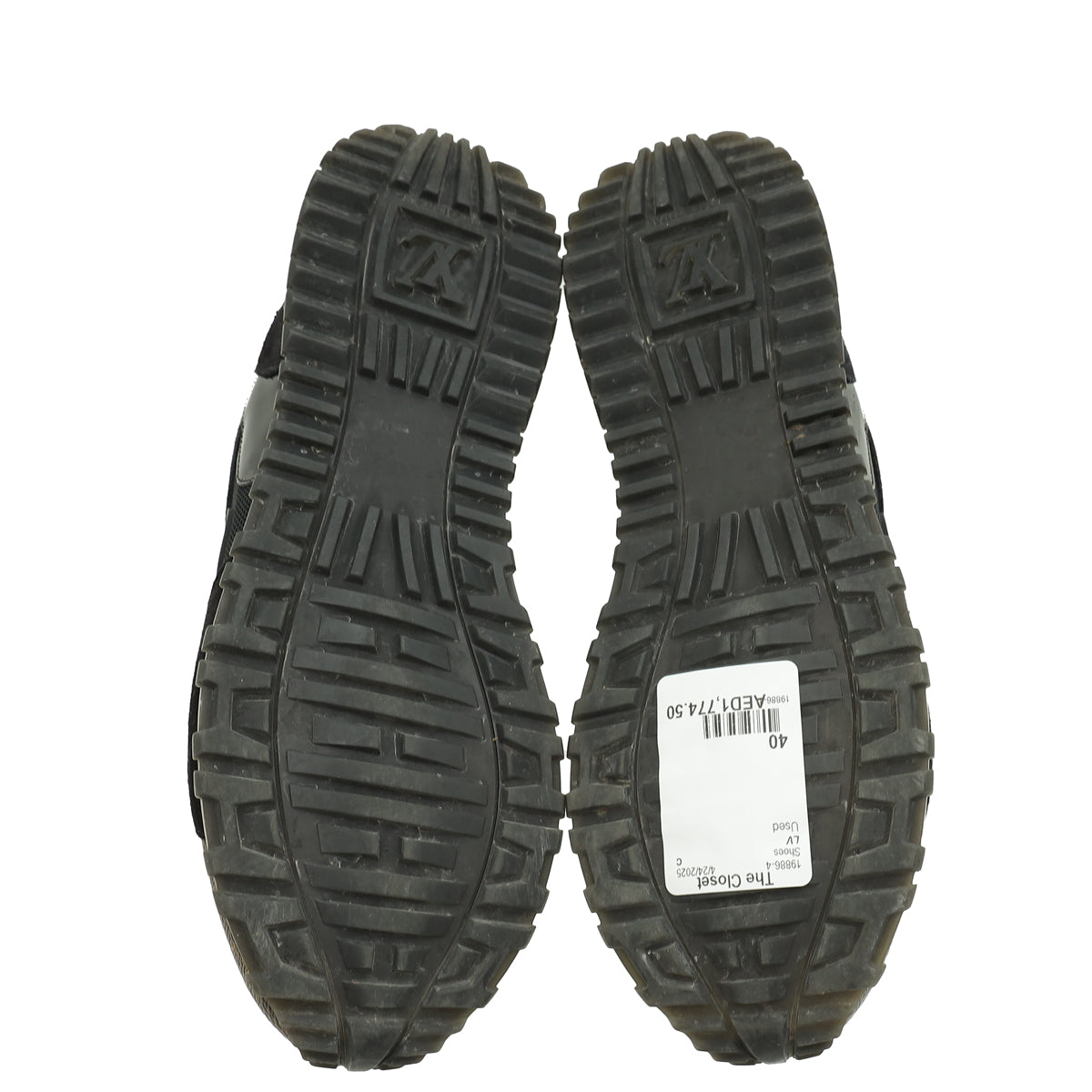 Louis Vuitton Monogram Black Run Away Sneaker 40-Louis Vuitton-THE CLOSET