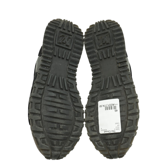 Louis Vuitton Monogram Black Run Away Sneaker 40-Louis Vuitton-THE CLOSET