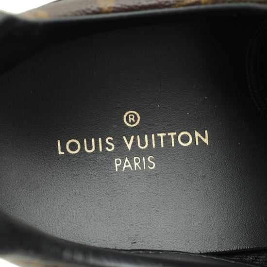 Louis Vuitton Monogram Black Run Away Sneaker 40-Louis Vuitton-THE CLOSET