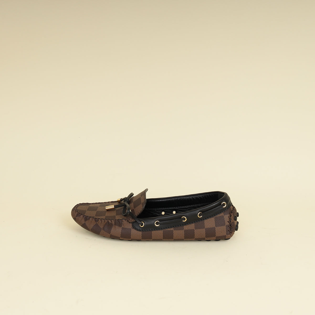 Louis Vuitton Damier Ebene Driver Moccasin Loafer 40-Louis Vuitton-THE CLOSET