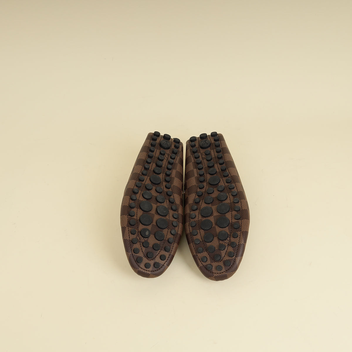 Louis Vuitton Damier Ebene Driver Moccasin Loafer 40-Louis Vuitton-THE CLOSET