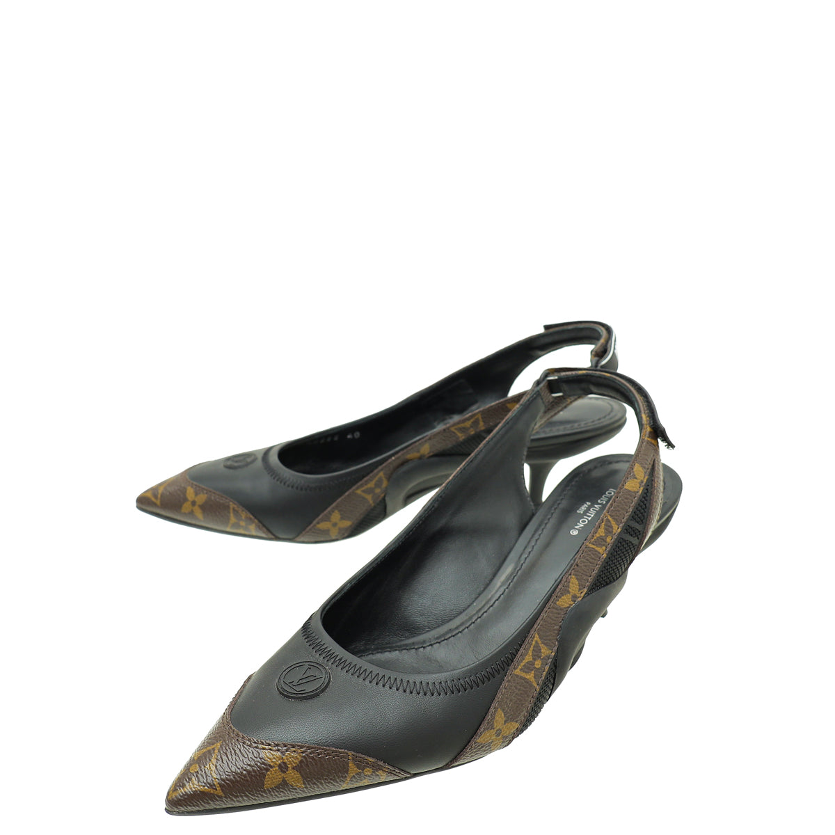 Louis Vuitton Monogram Bicolor Archlight Slingback Pump 40-Louis Vuitton-THE CLOSET
