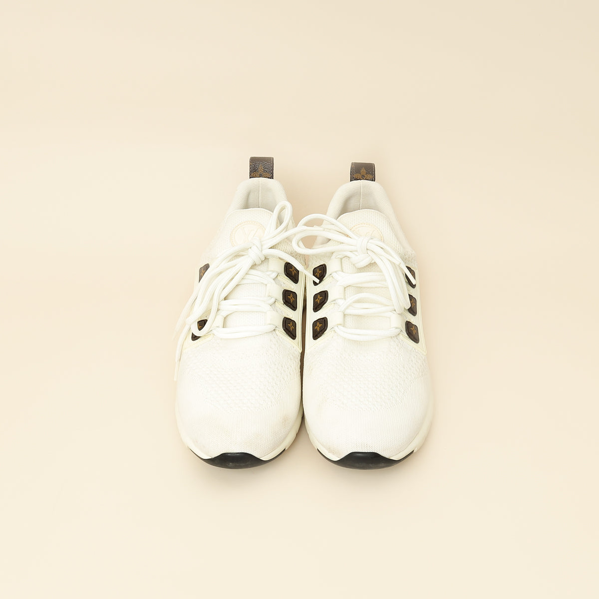 Louis Vuitton White Knit Aftergame Sneakers 41-Louis Vuitton-THE CLOSET