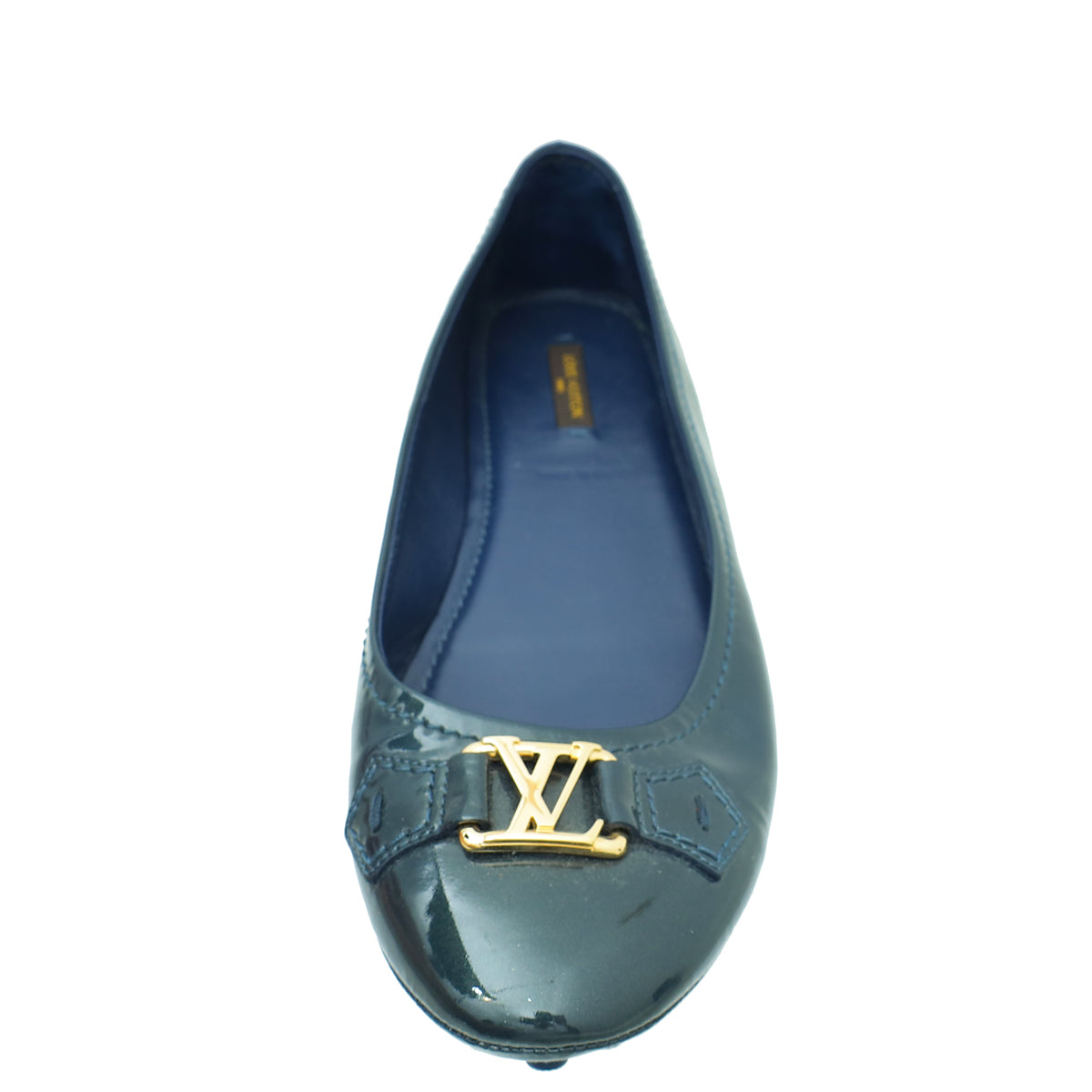 Louis Vuitton Indigo Blue Vernis Oxford Ballerina Flats 41-Louis Vuitton-THE CLOSET
