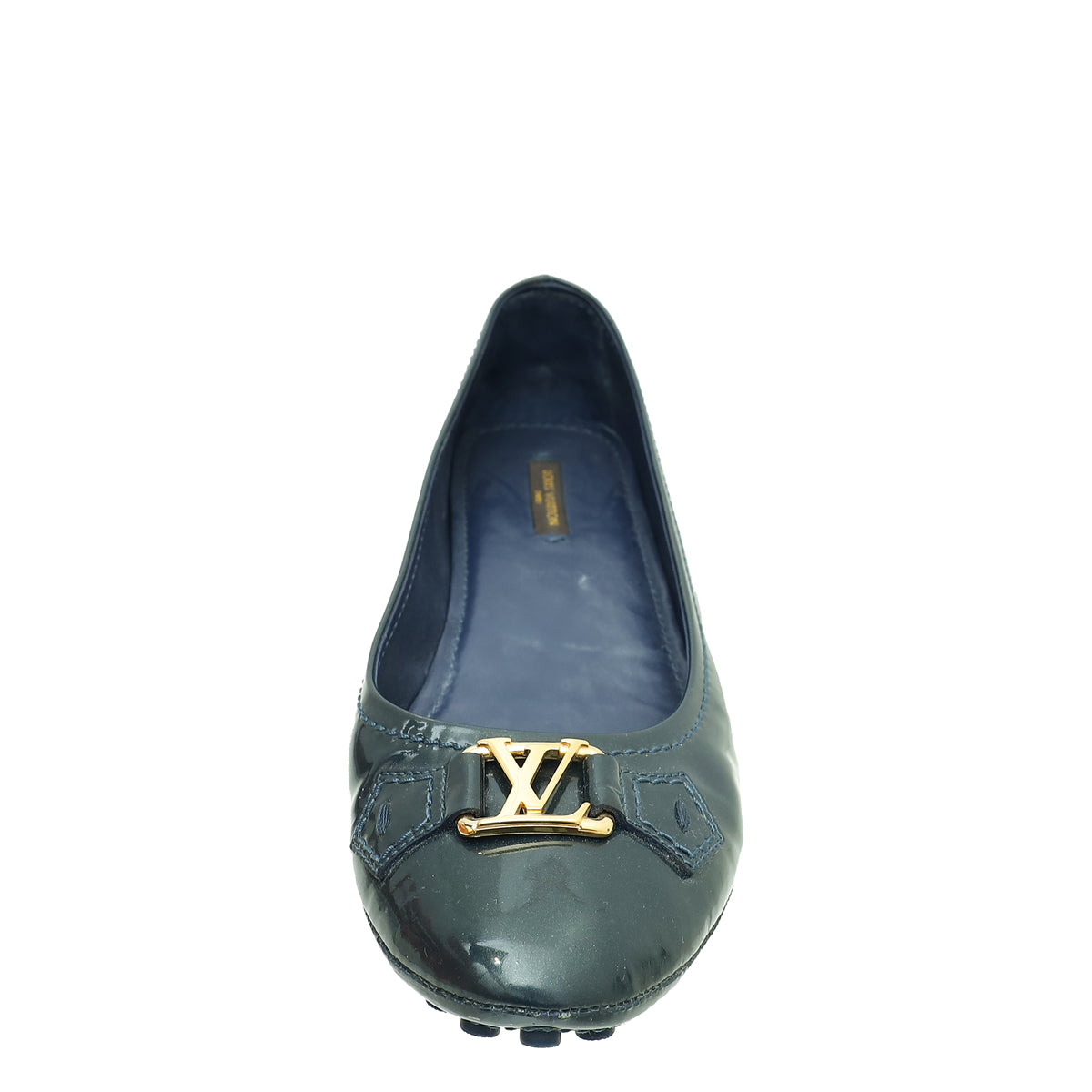 Louis Vuitton Navy Blue Oxford Ballerina Flats 41-Louis Vuitton-THE CLOSET