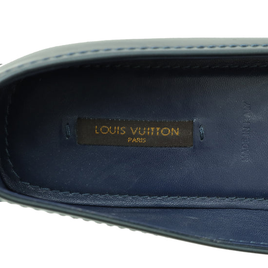 Louis Vuitton Navy Blue Oxford Ballerina Flats 41