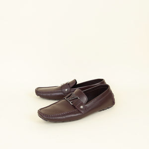 Louis Vuitton Dark Burgundy Monte Carlo Loafers 10.5